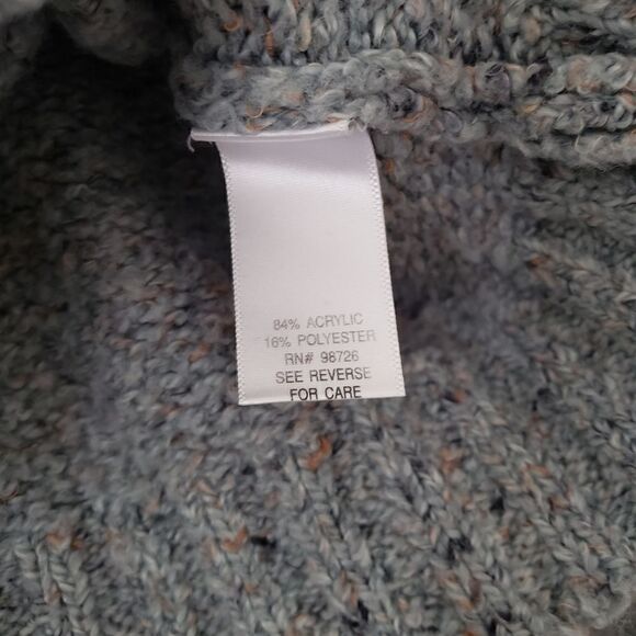 Croft & Barrow Heather Blue Quarter Zip Pullover Sweater S - Picture 5 of 7